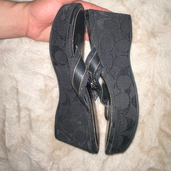Black Coach wedges - Picture 7 of 7